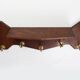 Art Deco coatrack in oak and copper, Belgium 1920s