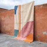 Traditional handwoven Beni Ourain rug from the Atlas, size 1.5/2.5 m.
