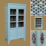 Parisian glass cabinet art deco 1940