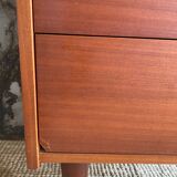 Wood & brass dresser