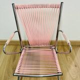 Pink scoubidou chair