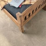 Brutalist Aranjou elm bed