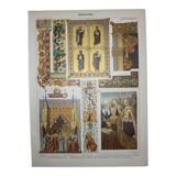 Engraving • Religious miniatures, ornament • Original lithograph of 1898