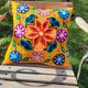 Yellow Peruvian cushion cover