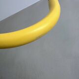 Vintage coat rack yellow, coat rack metall, 80's