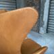 Restored Arne Jacobsen Egg armchair and ottoman for Fritz Hansen, 1960s