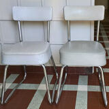 Industrial office chairs pair