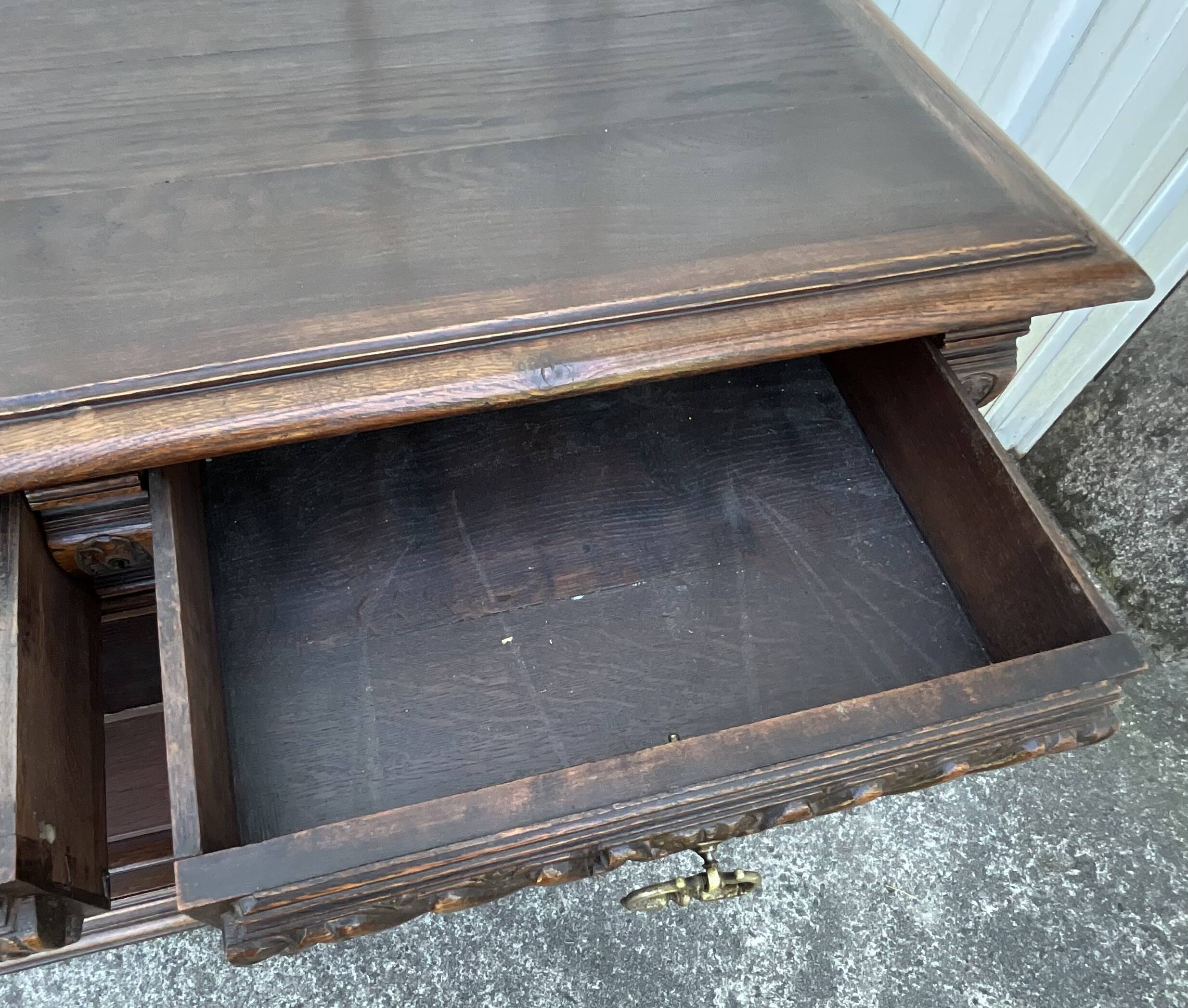Solid Oak Storage Unit – Country Style, Late 19th Century
