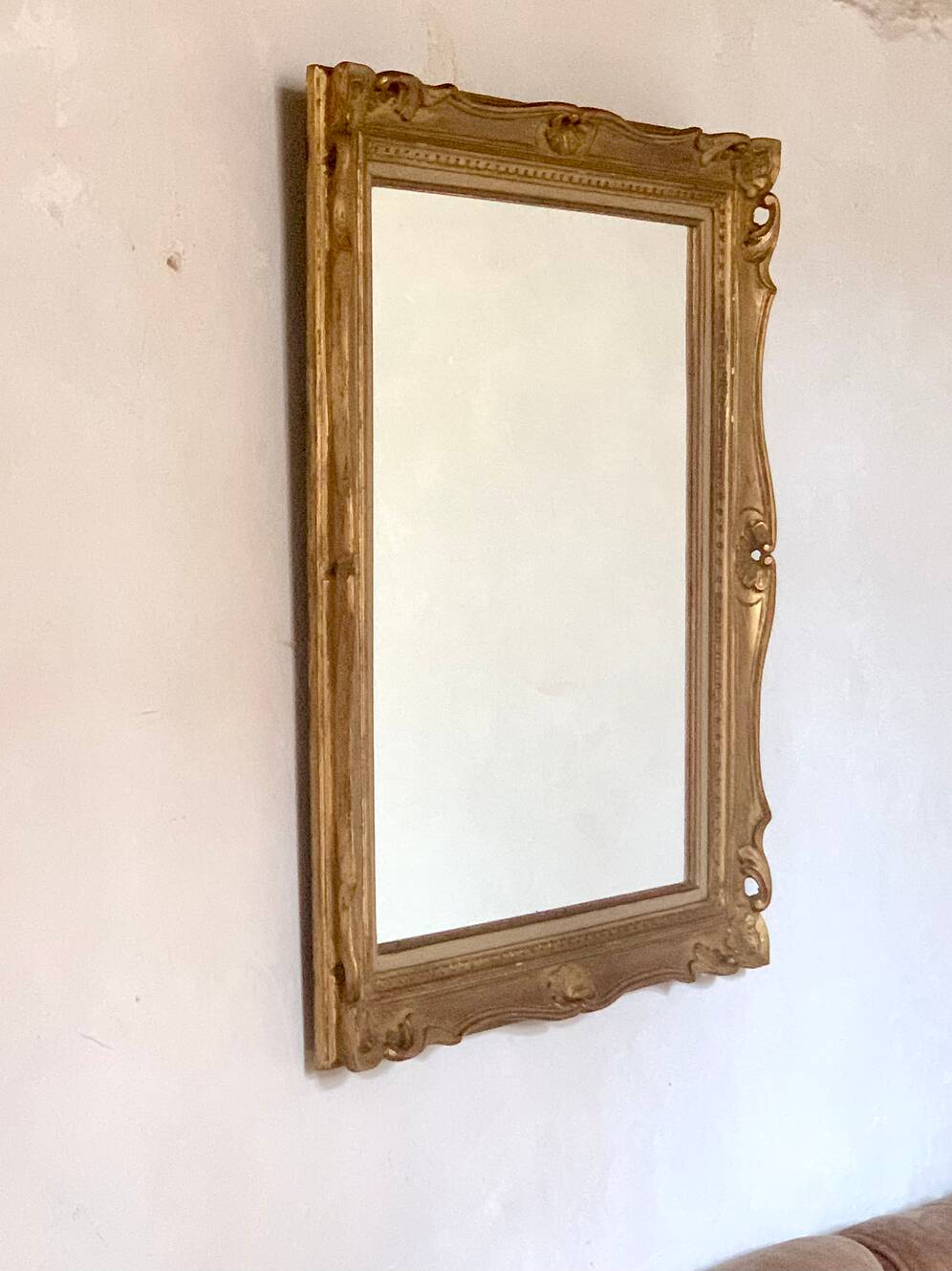 Miroir doré cadre Montparnasse vintage