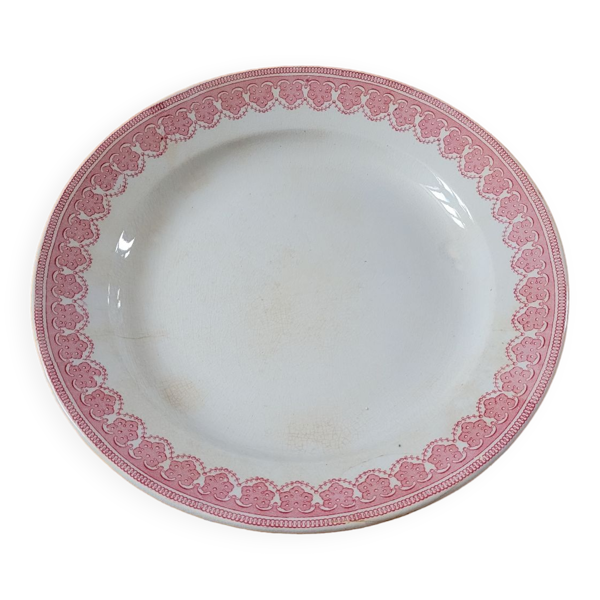 Grande assiette plate Terre de fer Lace de GWT&S