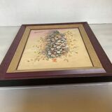 Declercq flowers oil painting frame on canvas