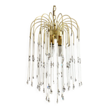 Italian waterfall chandelier, glass beads and tassels