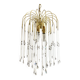 Lustre cascade italien ,perles de verre et pampilles