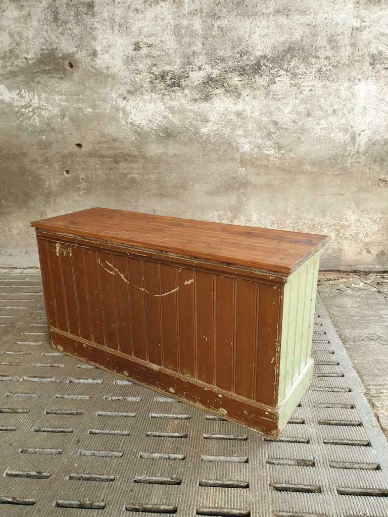 Antique shop counter