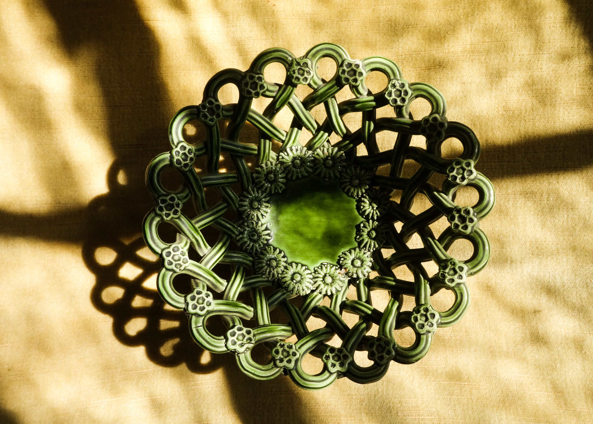 Pichon Uzes Braided Ceramic Fruit Bowl.