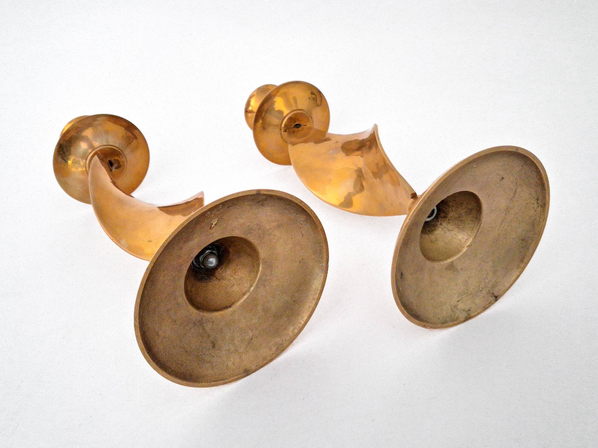 candlestick set brass copper