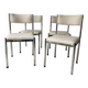 Vintage chairs from the 70s restored with a French terry fabric
