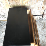 Black wood chest of drawers + 3 vintage black drawers #a143