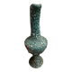 Pitcher/ Ceramic vase sea foam green and red glazed