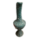 Pitcher/ Ceramic vase sea foam green and red glazed