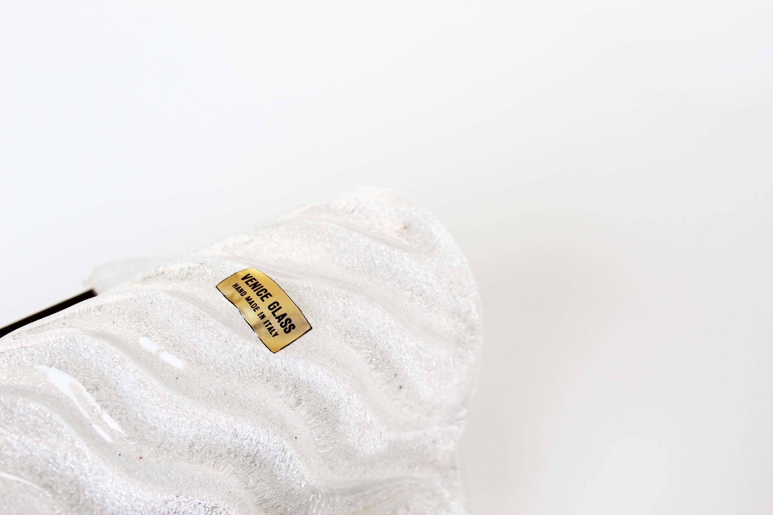 Vintage Murano Glass wall lamps by Kaiser Leuchten