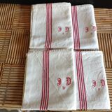 4 linen tea towels