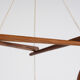 Suspension scandinave en teck 1960's