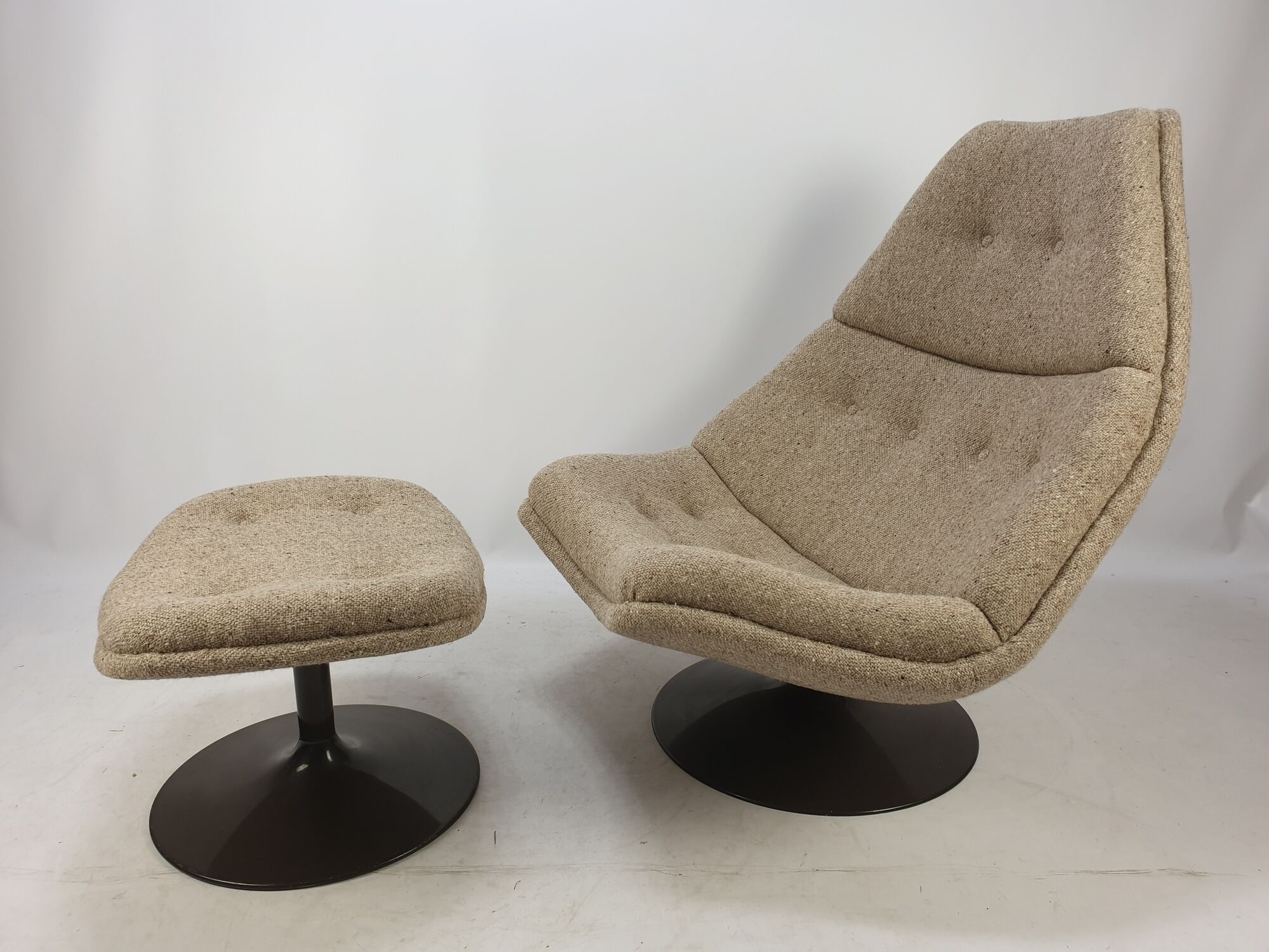 F510 lounge chair and ottoman by Geoffrey Harcourt for Artifort, 1970s