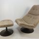 F510 lounge chair and ottoman by Geoffrey Harcourt for Artifort, 1970s