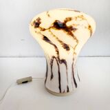Marble effect table lamp by Ivan Jakeš for Sklarny Rapotin 1960s