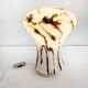 Marble effect table lamp by Ivan Jakeš for Sklarny Rapotin 1960s