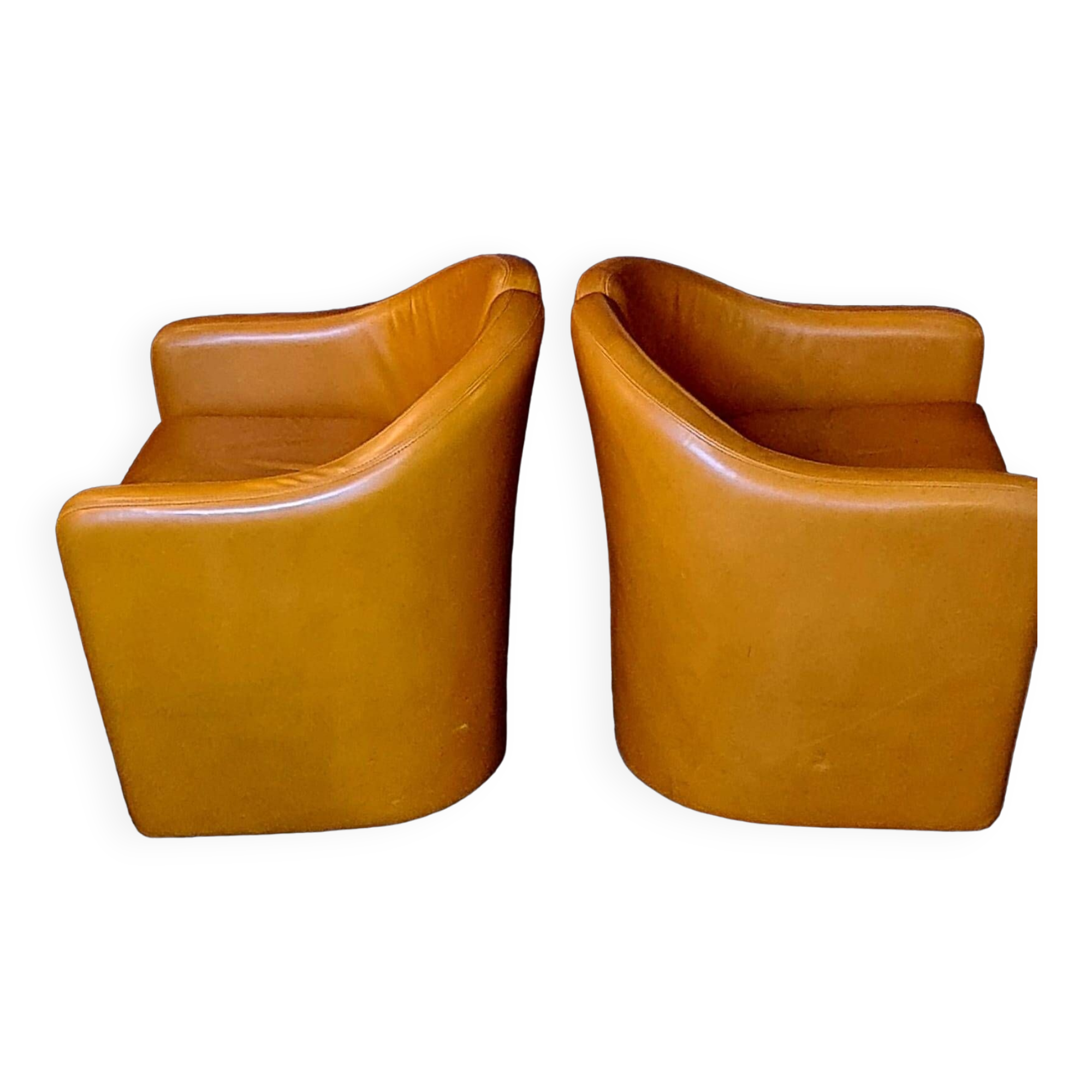 Pair of PS142 Eugenio GERLI armchairs