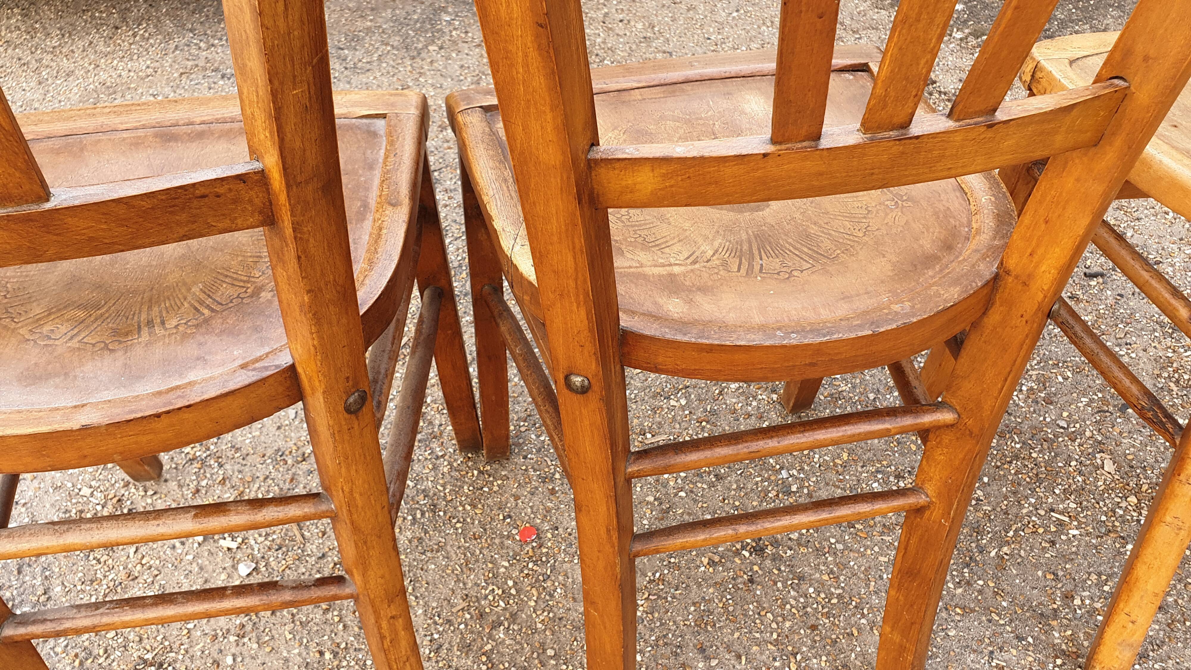 Set of 3 bistro chairs