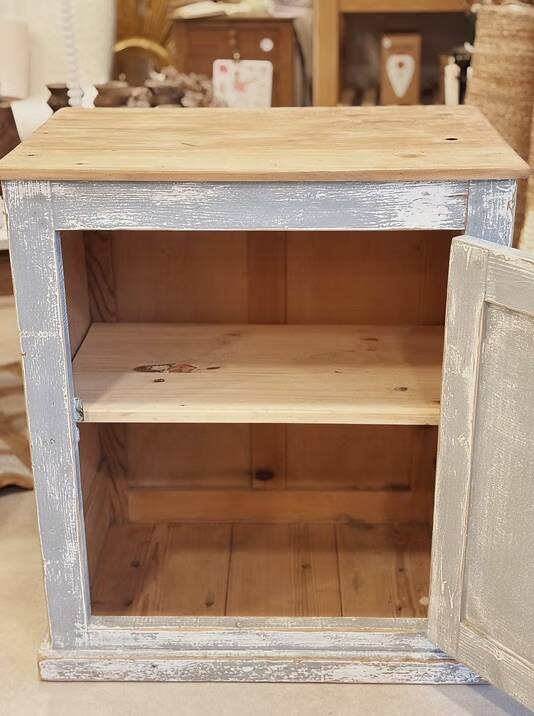 Blue-grey patinated sideboard / jam cupboard
