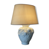 Porcelain lamp decorated with fruit