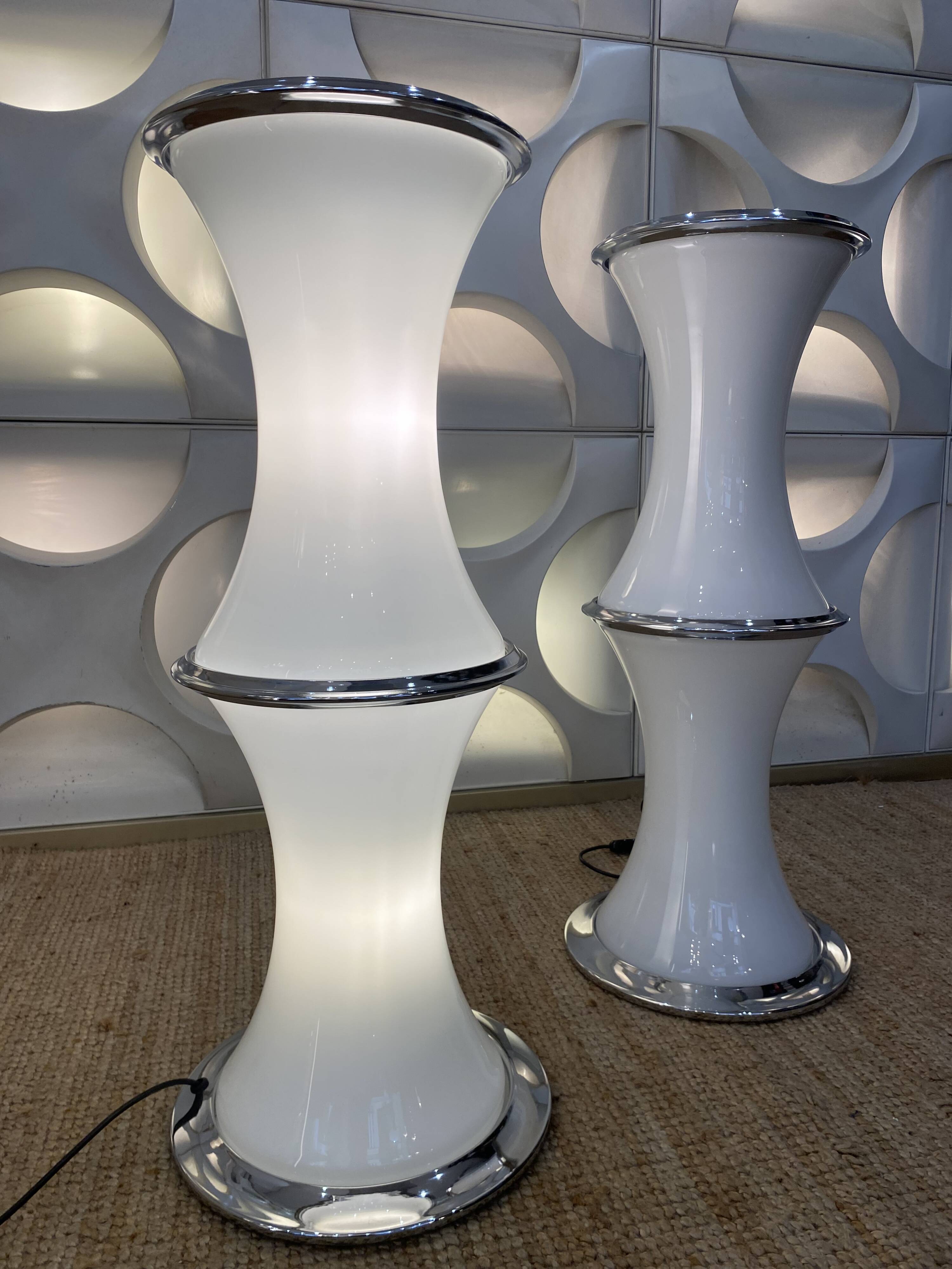 Enrico tronconi - pair of lamps model bamboo