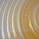 Cup, art deco centerpiece, 1930, pressed glass, molded, signed A.Miguel, albatross