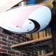 Suspension pallet ceiling pink and black design 1950 a 70