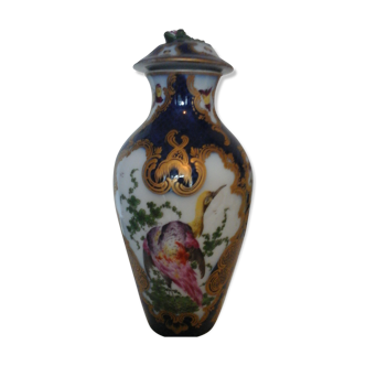 Samson porcelain vase in the style "Chelsea blue" late 19 century (26cm)