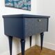 Bedside 60s blue night