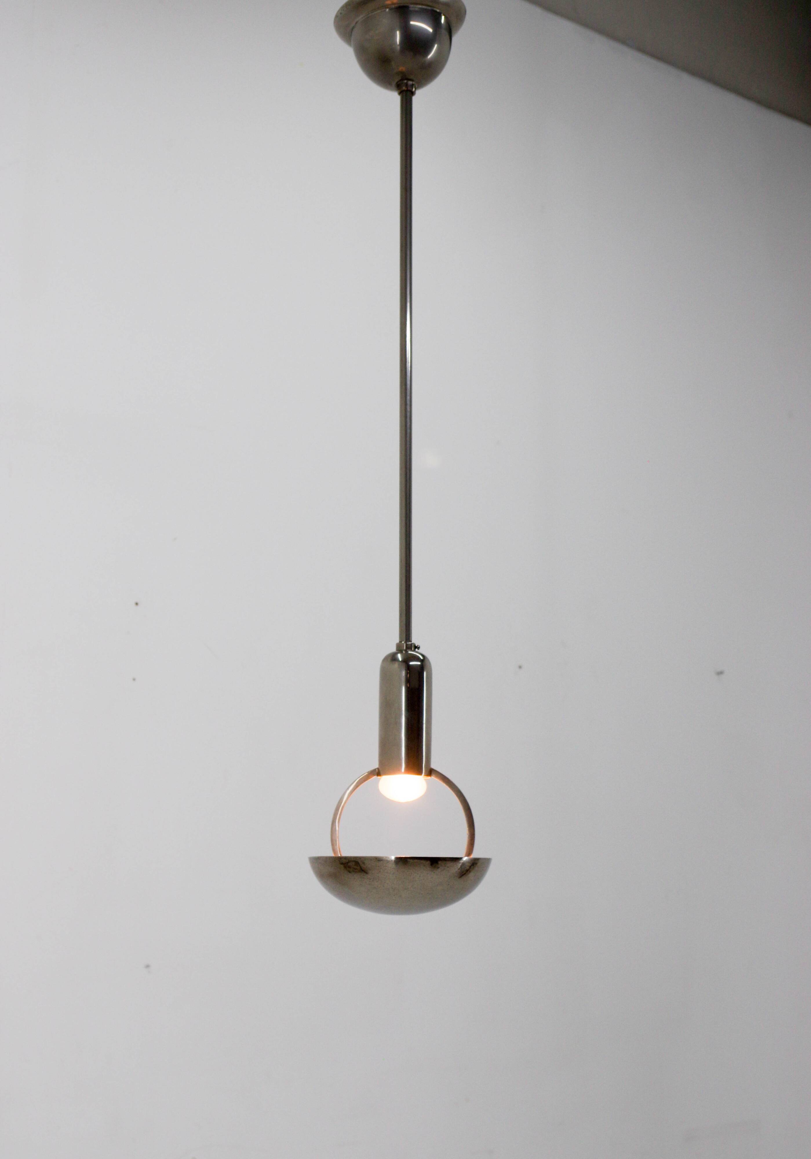 Bauhaus / Functionalist Pendant, 1930s, Restored