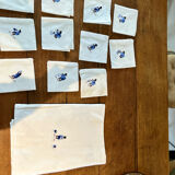 Hand-embroidered tablecloth