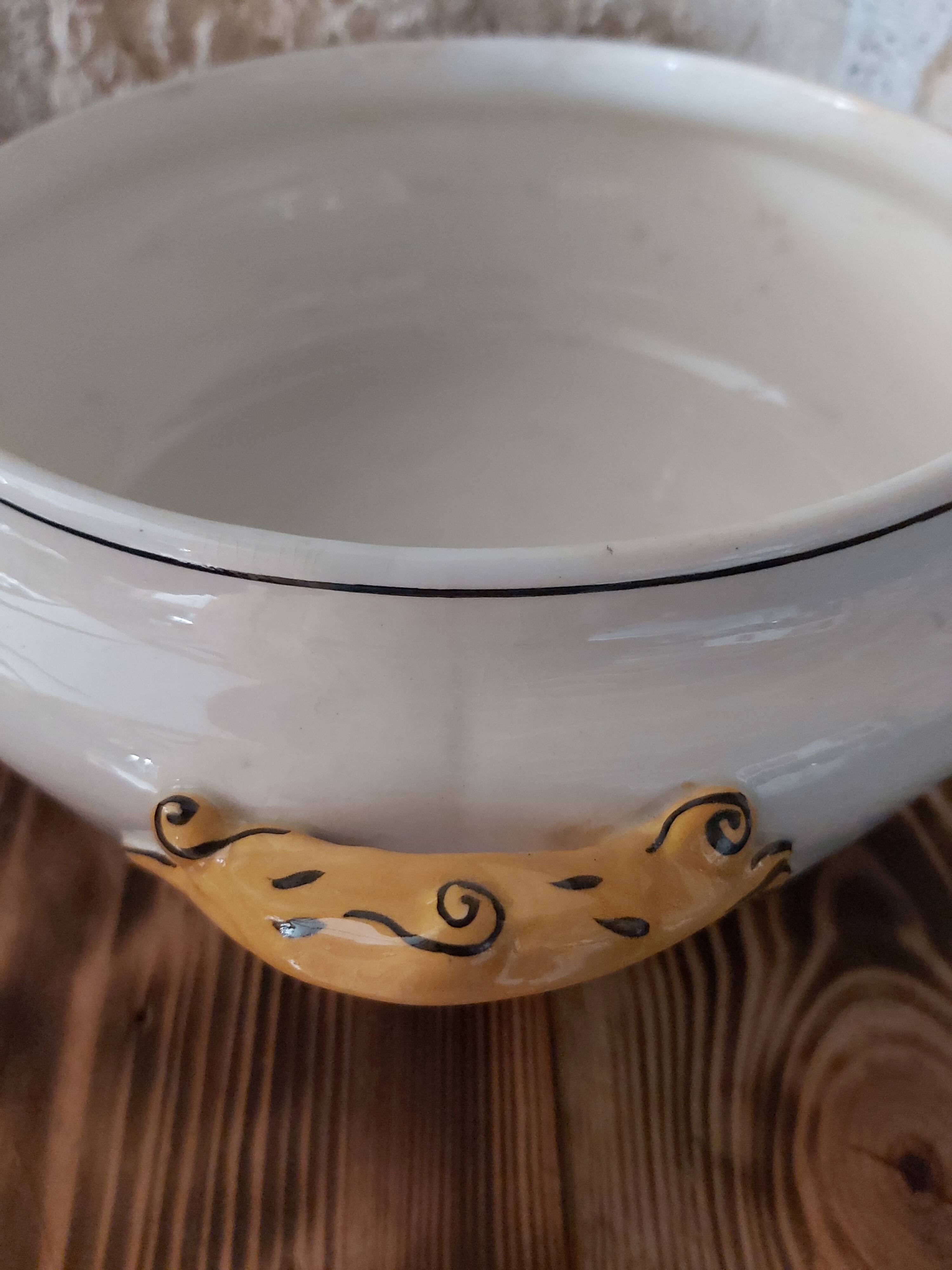 Fruit basket Creil and Montereau pattern Carnations