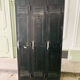 Industrial wardrobe, metal cabinet with 3 doors.