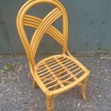 Set of four rattan chairs