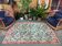 Vintage turkish rug 206x135 cm shabby distressed carpet medium