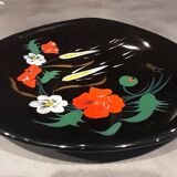 Decorative Longwy enamel plate