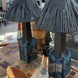 Stoneware ceramic table lamps by Einar Johansen for Søholm Stentøj, 1970s, set of 2