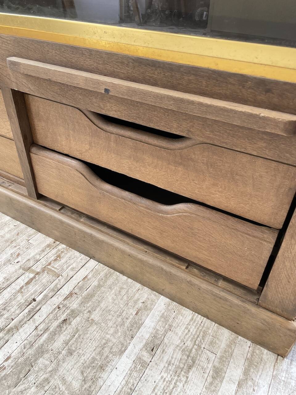 XXL oak display cabinet furniture