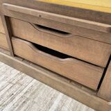 XXL oak display cabinet